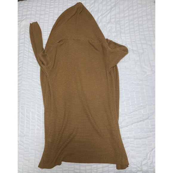 Forever 21 Longline Hooded Cardigan Sweater Brown Women’s 3X - Picture 3 of 7